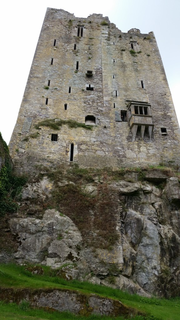 Blarney Castle rises tall out of the bedrock.