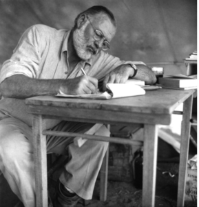 Ernest Hemingway , according to literary lore, once won a bet with a masterful six-word short story.